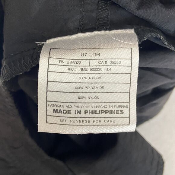 Vintage 90s Nike Black Windbreaker Track Pants Men's XL Drawstring Gorpcore - Picture 9 of 11